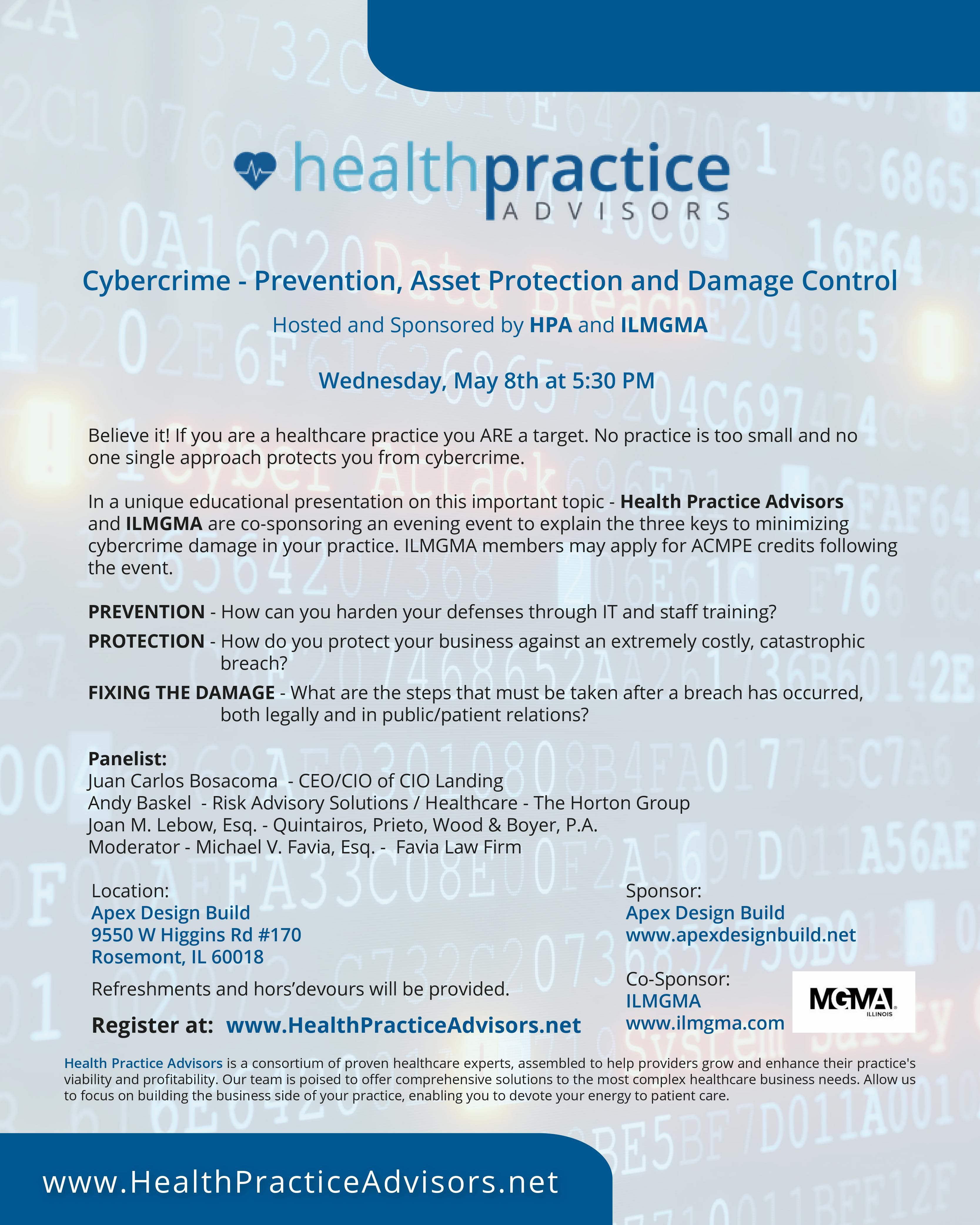 Health Practice Advisors Cybercrime event